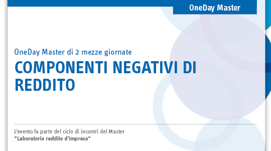 Immagine Componenti negativi di reddito
 | Euroconference